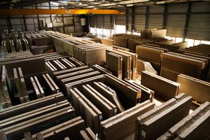 Photo: Drying prefabricated clay elements