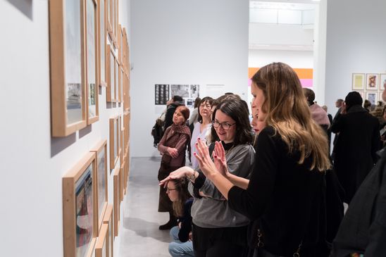 Eröffnung der Ausstellung "Eduardo Paolozzi. Lots of Pictures, Lots of Fun" in der Berlinischen Galerie, 8.2.2018, Foto: Harry Schnitger