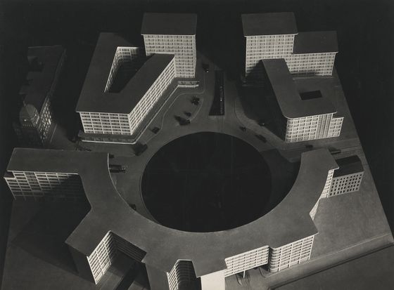 Martin Wagners Vorschlag für den Alexanderplatz. Modell aus der Vogelperspektive, 1929, © Berlinische Galerie