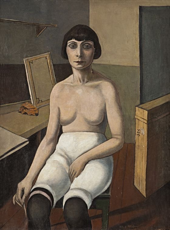 Rudolf Schlichter, Sitzende Jenny, 1922/23, © Nachlass Viola Roehr von Alvensleben