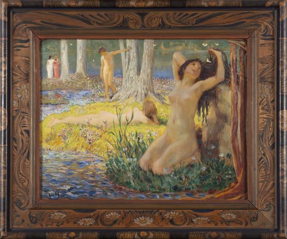Ludwig von Hofmann, Sonne, um 1897, © Urheberrechte am Werk erloschen