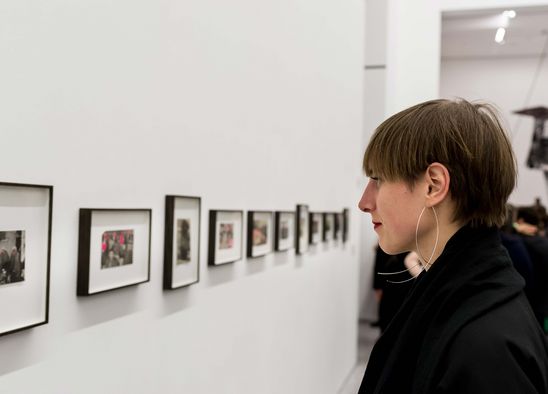 Eröffnung der Ausstellung von Christine Streuli, Fred-Thieler-Preisträgerin 2017, 17.3.2017, Foto: Harry Schnitger