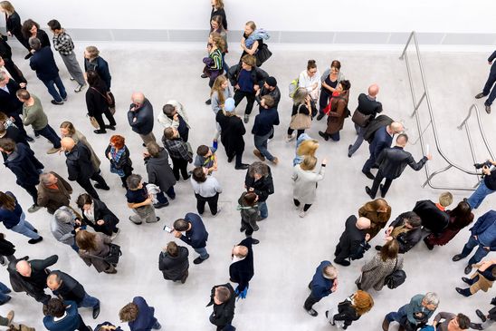 Eröffnung der Ausstellung "Monica Bonvicini. 3612,54 m³ vs 0,05 m³" in der Berlinischen Galerie, 15.9.2017, Foto: Harry Schnitger