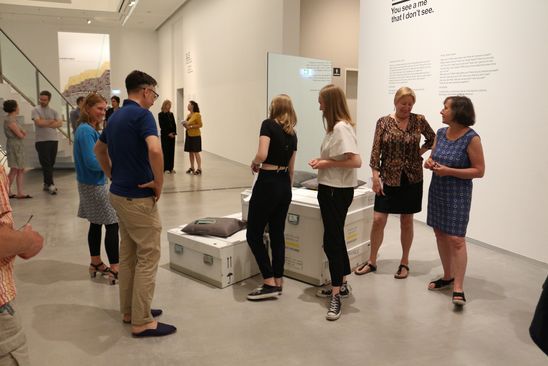 Kick-Off des FSJ-Projekts 2019 "Ich:Du. Du siehst ein Ich, das ich nicht sehe" in der Berlinischen Galerie, 12.6.2019, Foto: Leander Wiesner