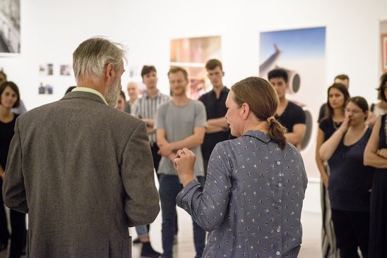 Art After Work zur Ausstellung "Fotografierte Ferne", 6.7.2017, Foto: Hannes Wiedemann