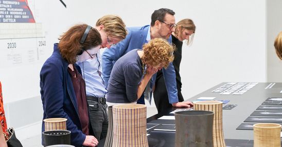 Art After Work von Jung und Artig (den jungen Freunden der Berlinischen Galerie) zur Ausstellung "realities:united. Fazit", 17.7.2019, Foto: Dovilė Aleksaitė