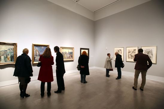 Eröffnung der Ausstellungen "Max Beckmann und Berlin" und "Das sind wir. Porträtfotografie 1996 bis 2013" in der Berlinischen Galerie, 19.11.2015, Foto: Amin Akhtar