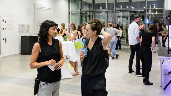 Eröffnung der Ausstellung "Andreas Greiner. Agentur des Exponenten", GASAG Kunstpreis 2016 in der Berlinischen Galerie, 14.9.2016, Foto: Harry Schnitger