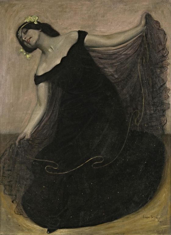 Eugen Spiro, Tänzerin Baladine Klossowska (Merline), 1901, © VG Bild-Kunst, Bonn 2025