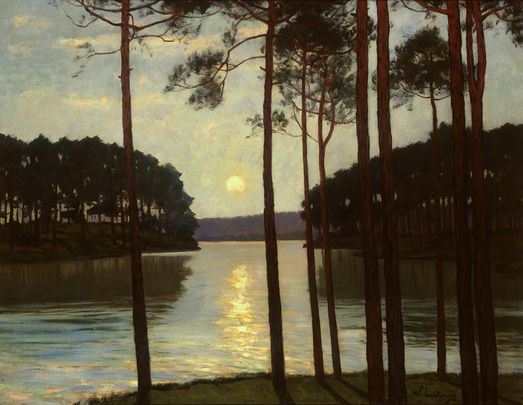 Walter Leistikow, Abendstimmung am Schlachtensee, um 1895 © Sammlung Stiftung Stadtmuseum Berlin, Foto: Hans-Joachim Bartsch, Berlin 