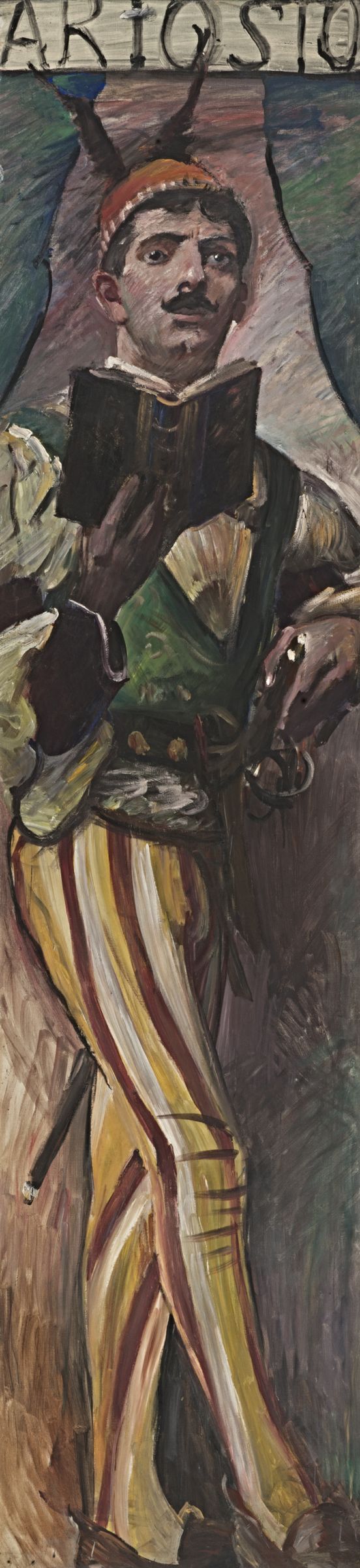 Gemälde von Lovis Corinth, Öl auf Leinwand, 226 x 55 cm