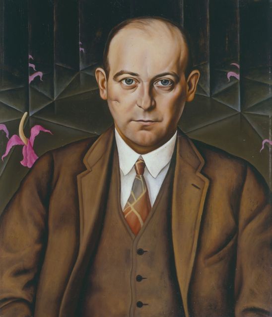 Gemälde von Christian Schad, Öl auf Holz, 61 x 50 cm