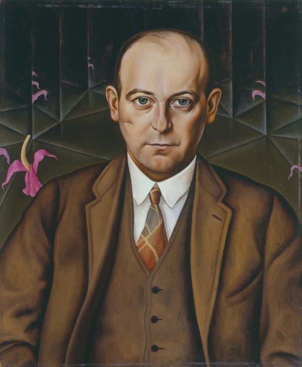 Gemälde von Christian Schad, Öl auf Holz, 61 x 50 cm