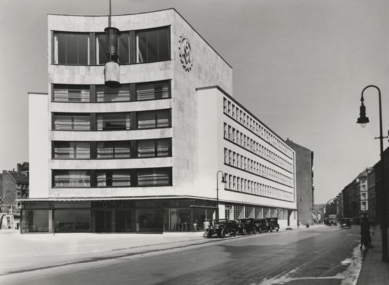 Erich Mendelsohns Haus des Deutschen Metallarbeiter-Verbandes, Berlin, Kreuzberg, Alte Jakobstraße 148-155, © Berlinische Galerie / Ernst H. Böhner