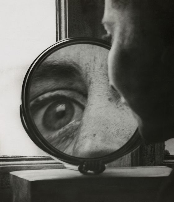 Raoul Hausmann, Ohne Titel (Auge im Vergrößerungsspiegel), Februar 1931, © VG Bild-Kunst, Bonn 2025, Repro: © Berlinische Galerie/Anja Elisabeth Witte