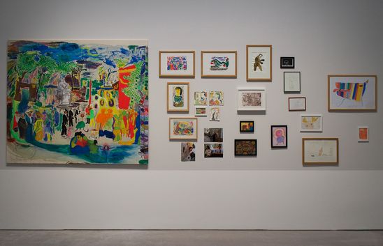 Eröffnung der Ausstellung "Standortwechsel" in "207 m². Raum für Aktion und Kooperation" in der Berlinischen Galerie, 2019, Foto: Catrin Schmitt