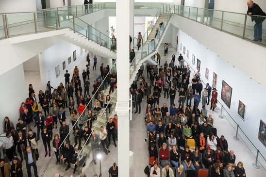 Eröffnung der Ausstellung "Jeanne Mammen. Die Beobachterin" in der Berlinischen Galerie, 5.10.2017, Foto: Harry Schnitger