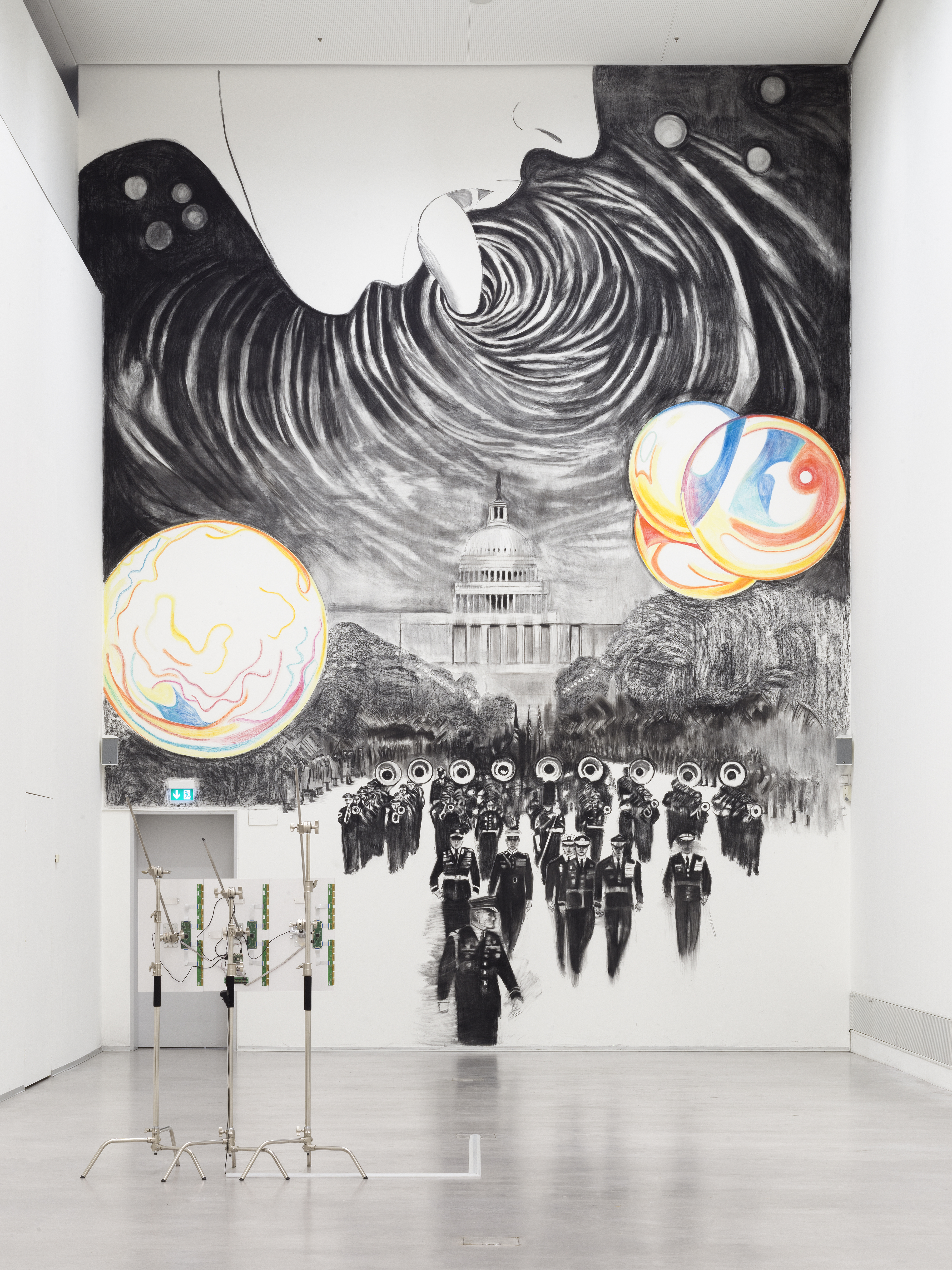 Ausstellungsansicht Marc-Bauer. The Blow-Up Regime. GASAG Kunstpreis 2020, Berlinische Galerie, Foto: © Roman März Ausstellungsansicht Marc-Bauer. The Blow-Up Regime. GASAG Kunstpreis 2020, Berlinische Galerie, Foto: © Roman März