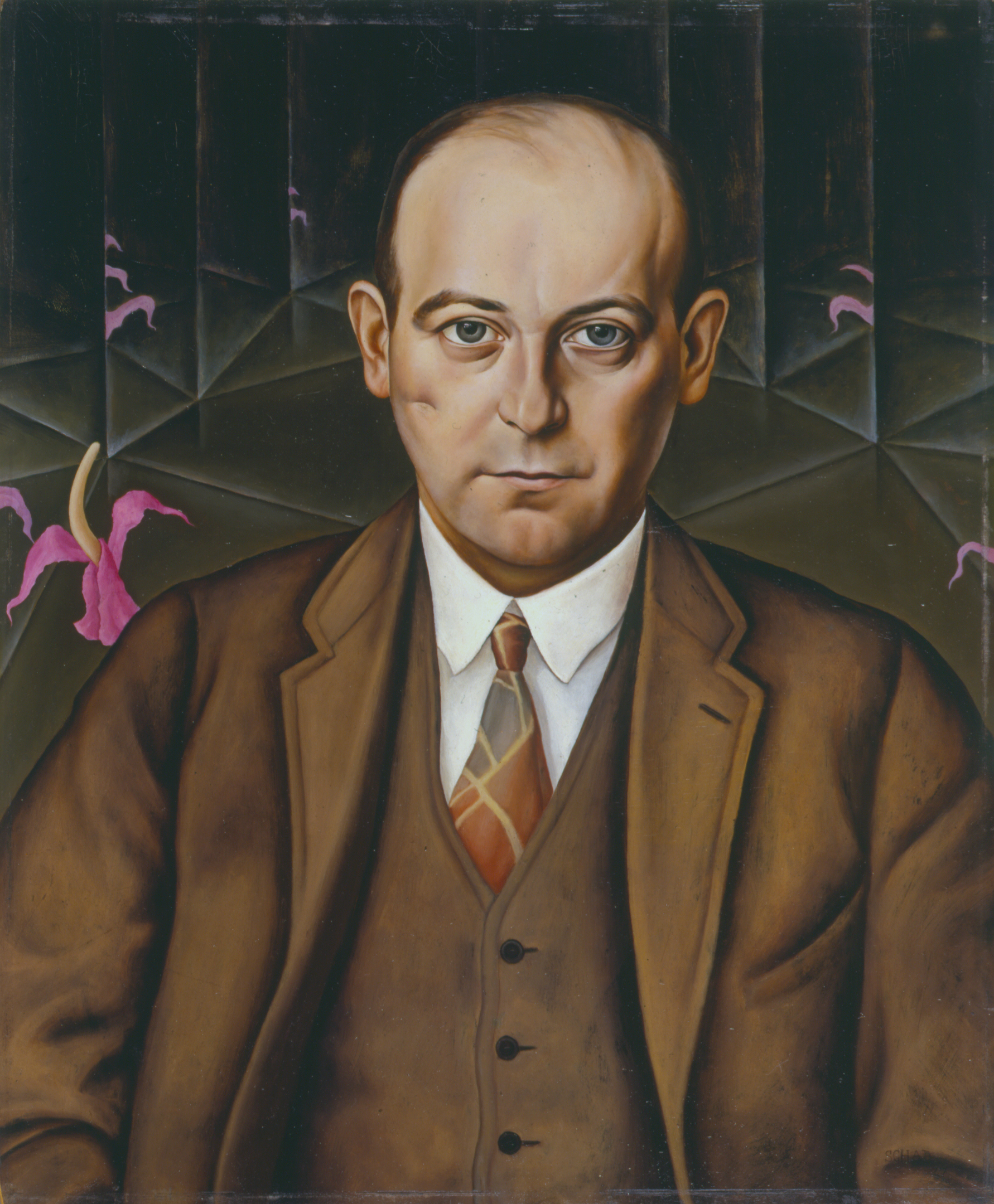 Christian Schad, Porträt des Schriftstellers Ludwig Bäumer, 1927, © Christian Schad Stiftung Aschaffenburg / VG Bild-Kunst, Bonn 2020 Christian Schad, Porträt des Schriftstellers Ludwig Bäumer, 1927, © Christian Schad Stiftung Aschaffenburg / VG Bild-Kunst, Bonn 2020
