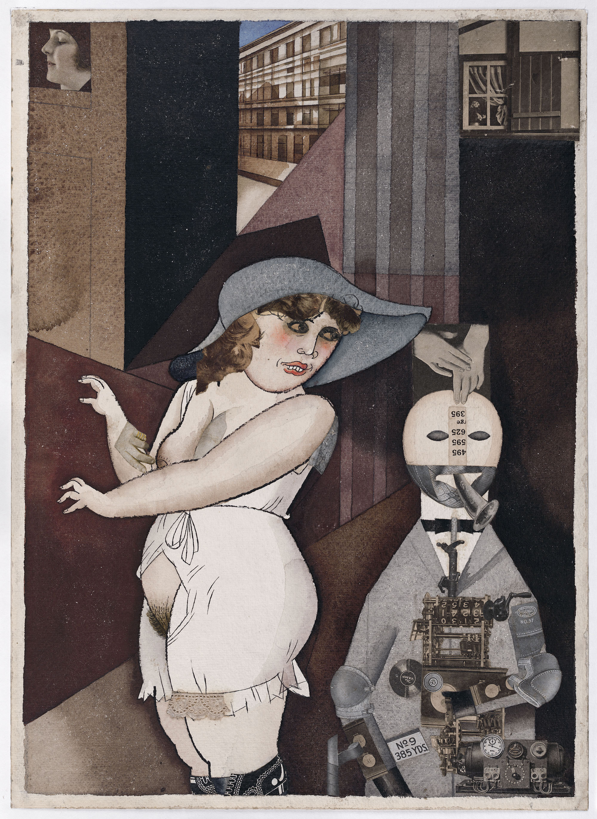 George Grosz, "Daum" marries her pedantic automaton "George" in May 1920. John Heartfield is very glad of it, 1920, © Estate of George Grosz, Princeton, N.J. / VG Bild-Kunst, Bonn 2020 George Grosz, "Daum" marries her pedantic automaton "George" in May 1920. John Heartfield is very glad of it, 1920, © Estate of George Grosz, Princeton, N.J. / VG Bild-Kunst, Bonn 2020