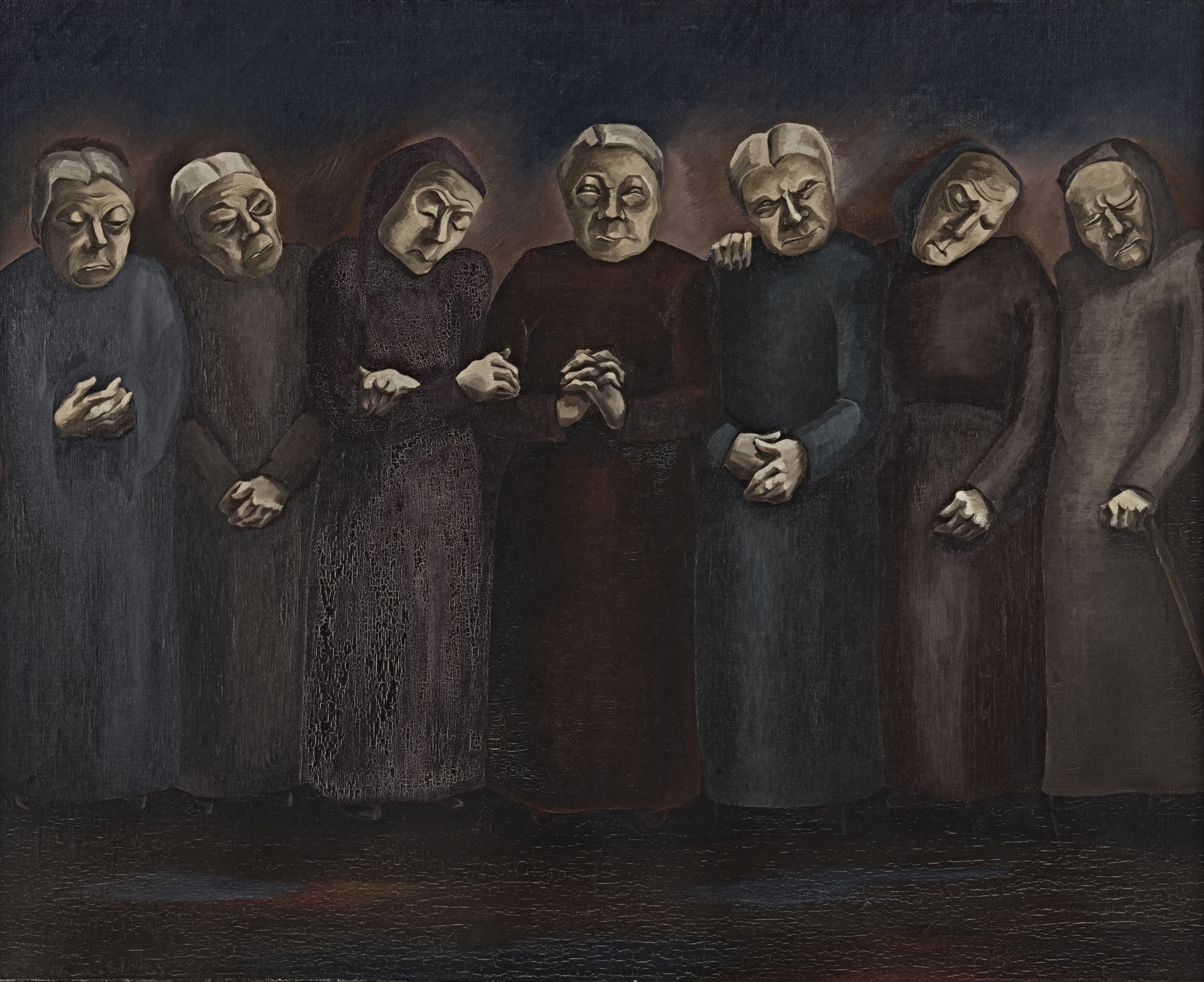 Hannah Höch, Trauernde Frauen, 1946, © VG Bild-Kunst, Bonn 2020 Hannah Höch, Trauernde Frauen, 1946, © VG Bild-Kunst, Bonn 2020