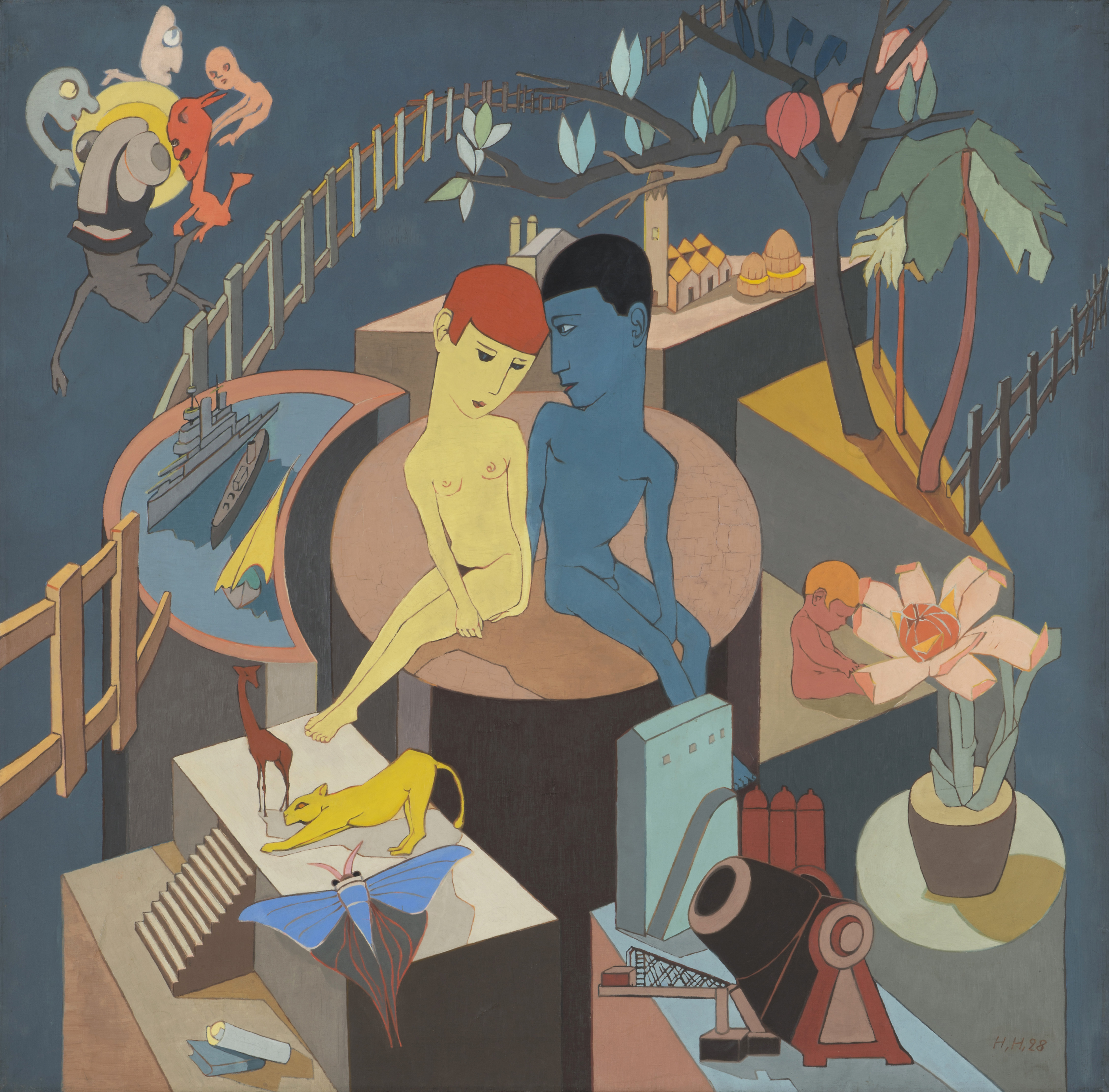 Hannah Höch, Der Zaun, 1928, © VG Bild-Kunst, Bonn 2025