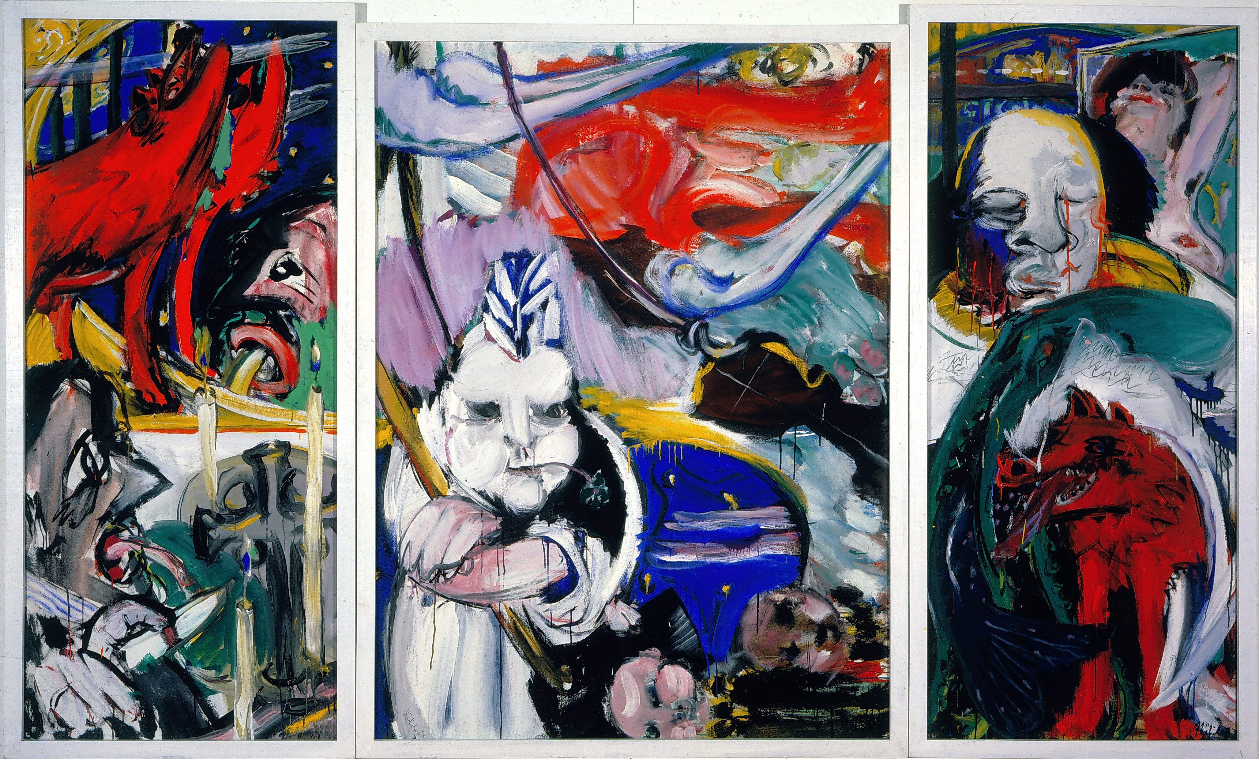 K. H. Hödicke, Der große Schlachter, 1963, © VG Bild-Kunst, Bonn 2020 K. H. Hödicke, Der große Schlachter, 1963, © VG Bild-Kunst, Bonn 2020