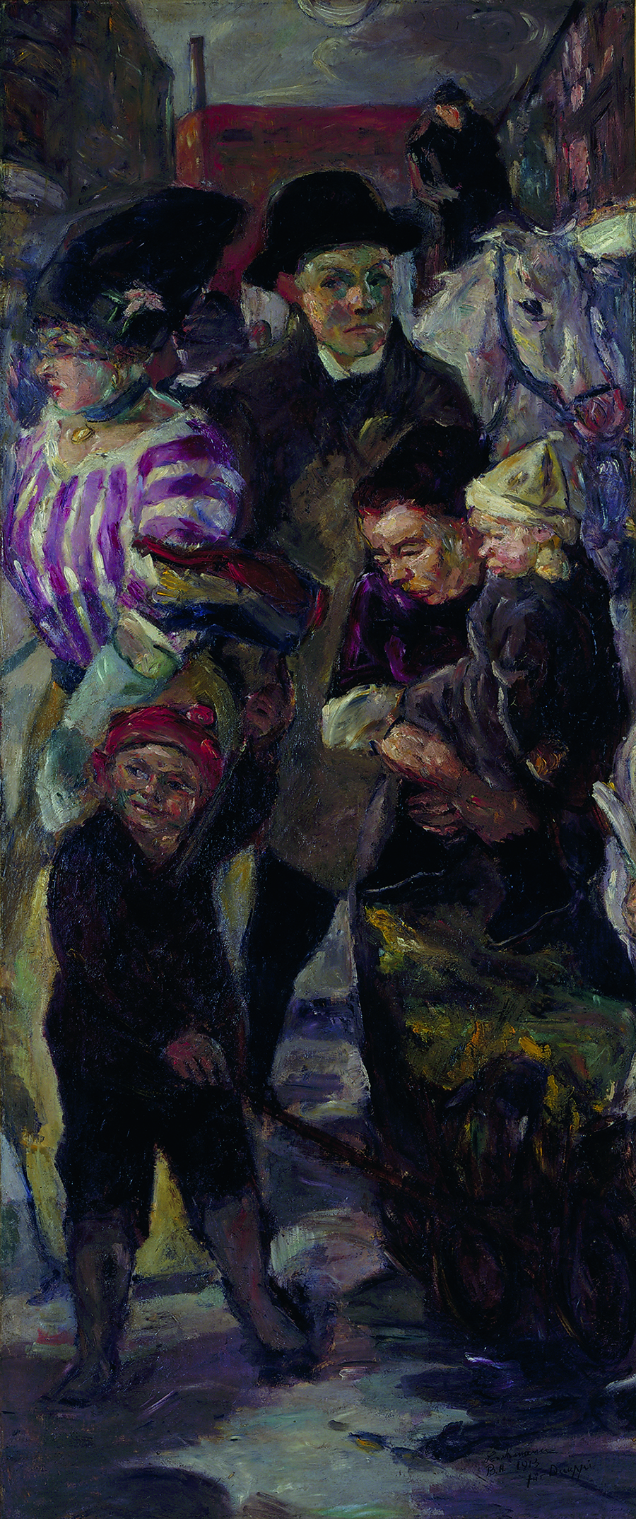 Max Beckmann, Die Straße, 1914 (beschnitten 1928), © Urheberrechte am Werk erloschen Max Beckmann, Die Straße, 1914 (beschnitten 1928), © Urheberrechte am Werk erloschen