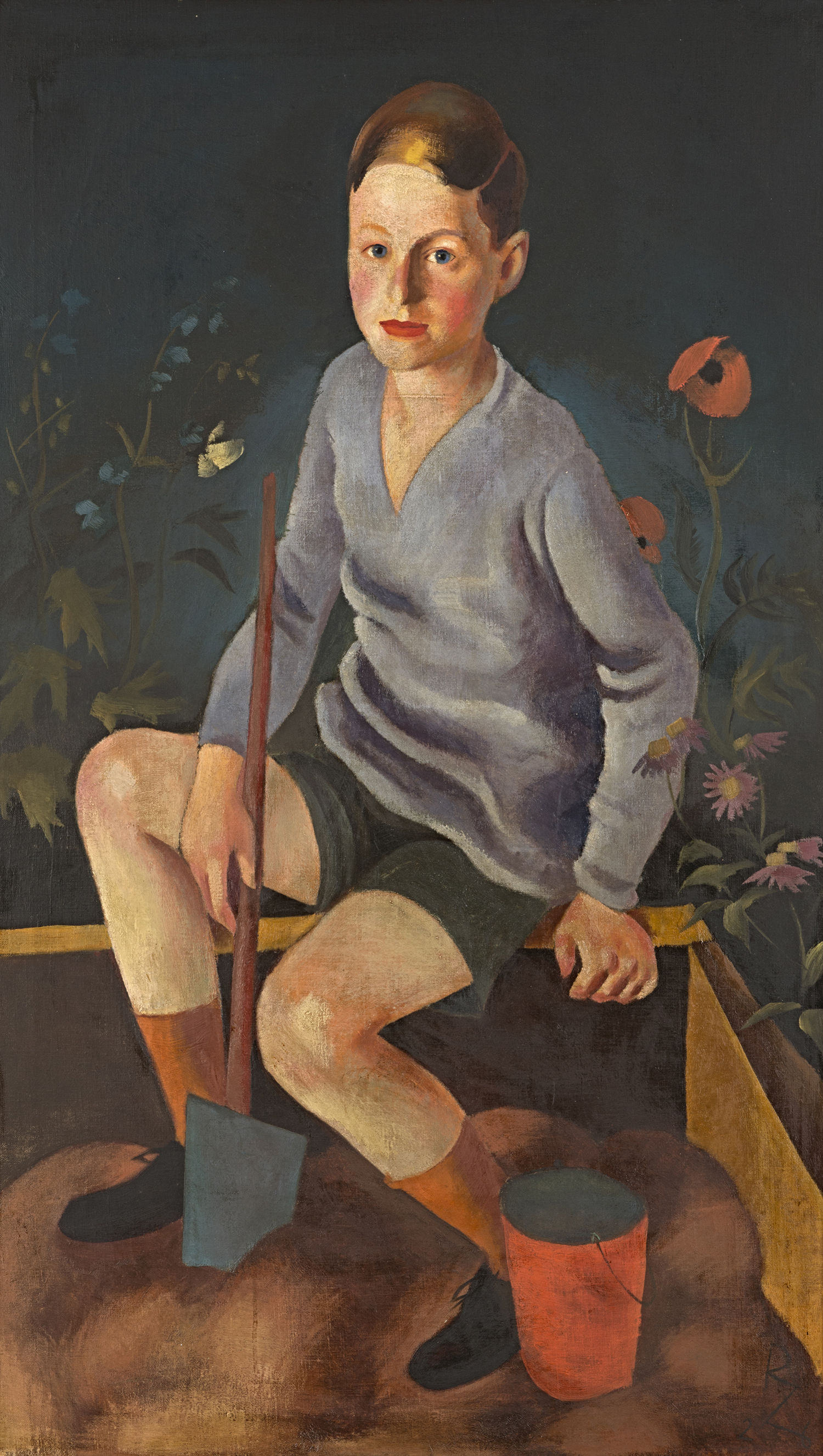 Richard Ziegler, Knabe im Sandkasten, 1926, © VG Bild-Kunst, Bonn 2020