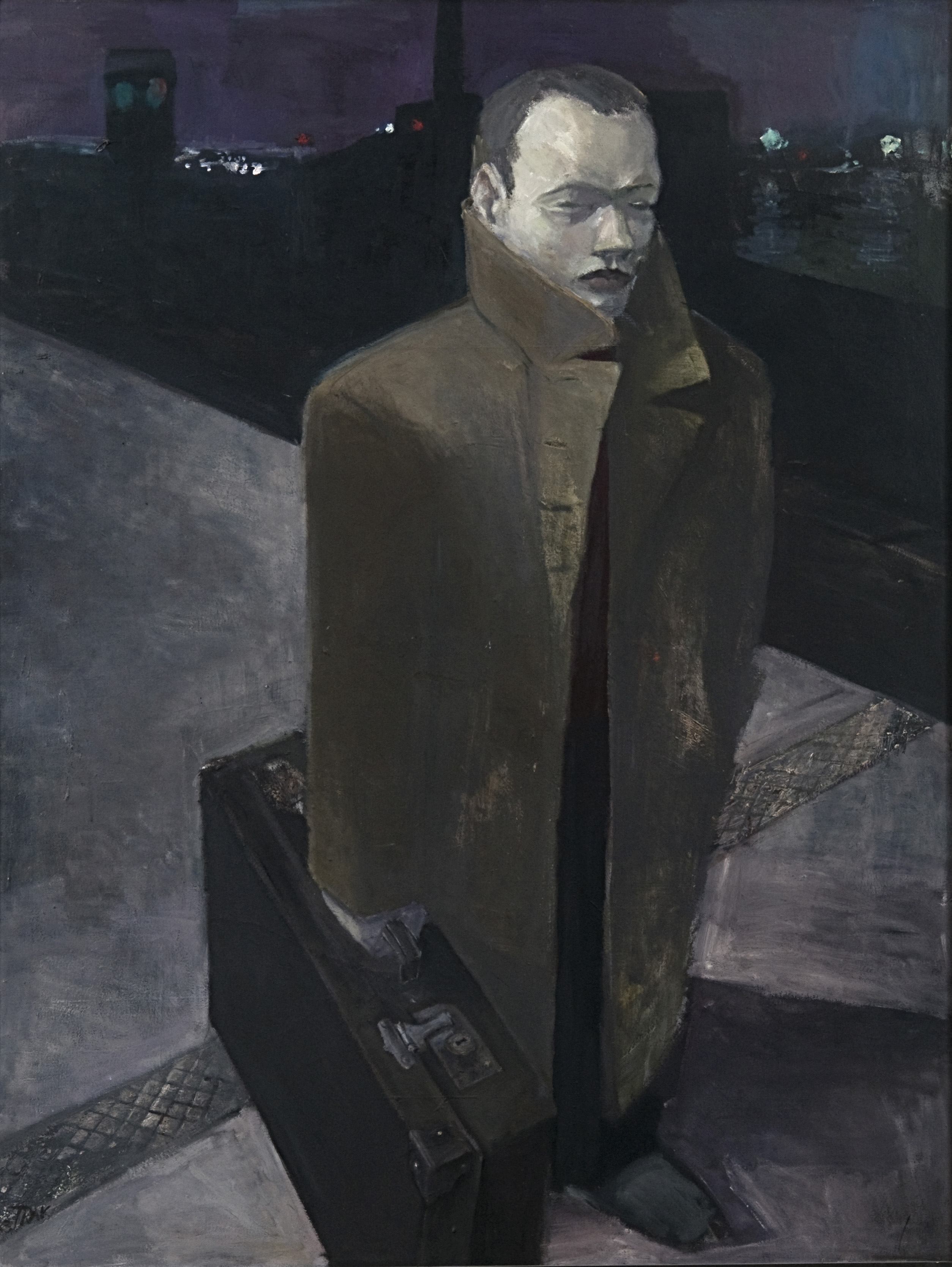 Trak Wendisch, Mann mit Koffer, 1983, © VG Bild-Kunst, Bonn 2020 Trak Wendisch, Mann mit Koffer, 1983, © VG Bild-Kunst, Bonn 2020